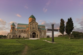 Bagrati cathedral at sunset