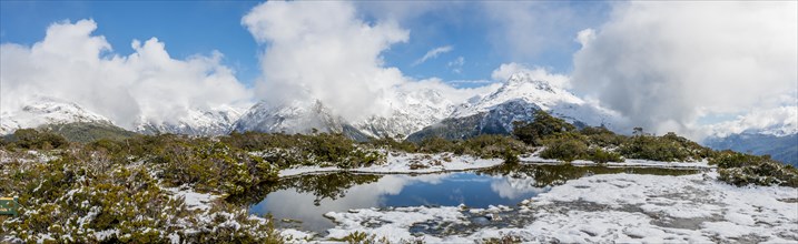 Snow on summit of Key Summit