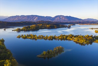 Lake Staffelsee with Gradeninsel