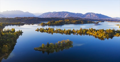 Lake Staffelsee with Gradeninsel