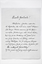 Letter in Sutterlin script from 1921