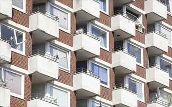Balconies on residential buildings