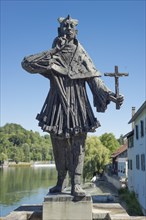 Modern bronze sculpture of Saint Nepomuk