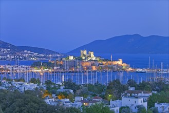 Harbour and Bodrum Castle or Castle of St. Peter
