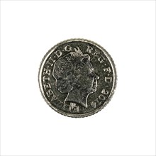 British five pence coin