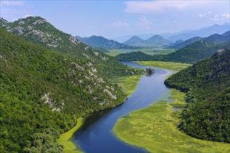 River Rijeka Crnojevica and Lake Skadar