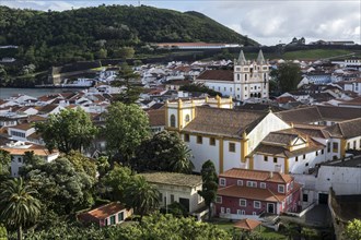 View from the Alto da Memoria to the old town of Angra do Heroismo