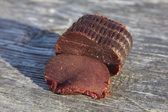 Smoked whale meat from the Minke whale