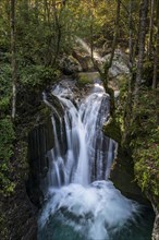Waterfall at the autumnal Lepenjica