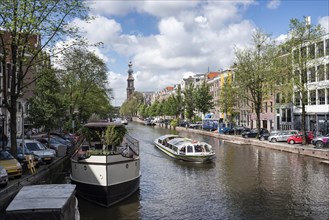 The Prinsengracht with the Westerkerk