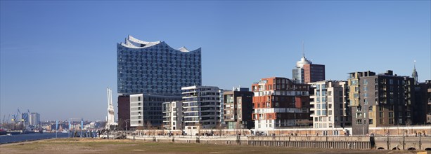 View of the Elbphilharmonie from the Marco Polo Terraces