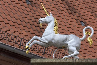Figure of a unicorn of a pharmacy