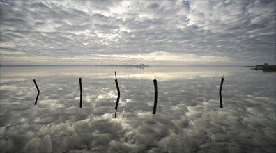 Cloudy atmosphere at Stettin Lagoon