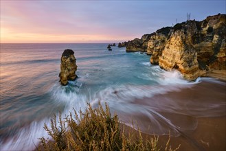 Dawn at the beach Praia da Dona Ana