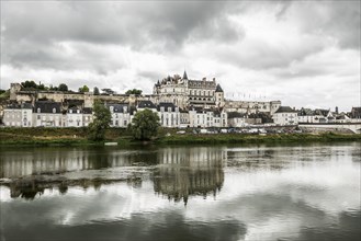 Old town with castle and Loire