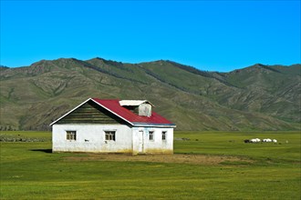 Lonely house in the Orchon Valley