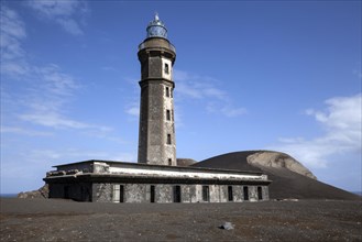 Old lighthouse at the Ponta dos Capelinhos