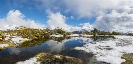 Snow on summit of Key Summit