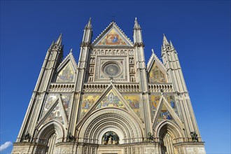 Gothic facade of Orvieto Cathedral