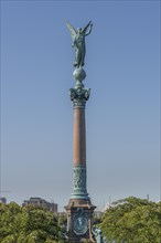 Memorial column for naval hero Ivar Huitfeldt