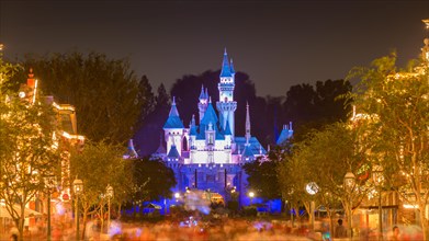 Sleeping Beauty Castle by night