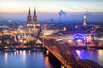 Cityscape with Cologne Cathedral