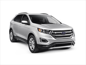 Silver 2016 Ford Edge Sport car SUV crossover vehicle