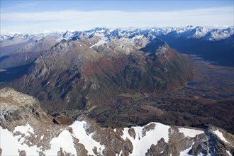 Aerial view of Tierra del Fuego National Park
