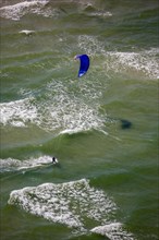 Kitesurfer on the Baltic Sea