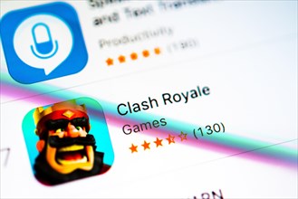 Clash Royale app in the Apple App Store