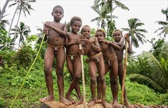 Native children posing