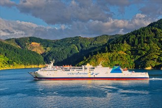 Interislander Cook Strait Ferry in Queen Charlotte Sound