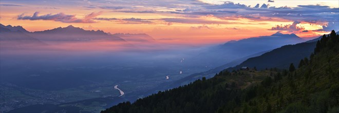 Inntal Valley at sunrise