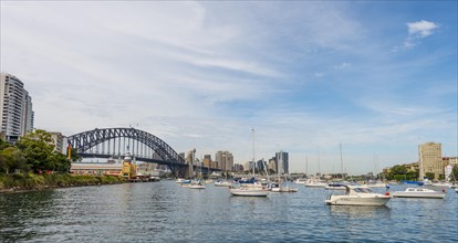 Lavender Bay with sailboats