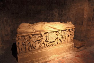 Sarcophagus in the crypt