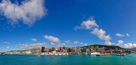 Panoramic view of Oriental Bay and Lambton Harbour