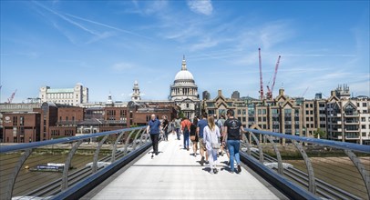 Millenium Bridge and St. Paul's Cathedral