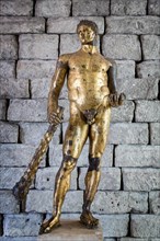 Bronze statue of Hercules in gilded bronze