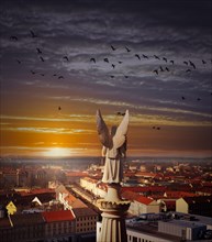 Angel statue on the Nikolai church
