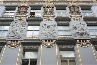 Facade with stucco reliefs