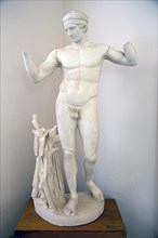 Statue Diadumenos in the Archaeological Museum Delos