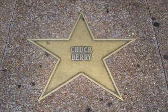 Star of RockÂ´nÂ´Roll Legend Chuck Berry on the Walk of Fame
