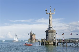 Imperia statue at the harbor entrance