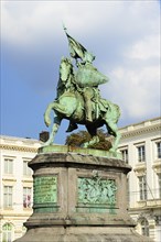 Statue of Godefroud de Bouillon on the Place Royale