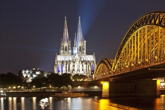 Cologne Cathedral with Hohenzollern Bridge