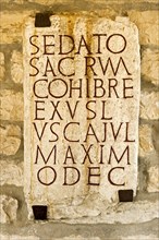Roman inscription for God Sedatus