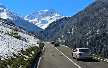 Road to the Grosser Sankt Bernhard Pass