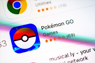 Pokemon Go App in the Apple App Store