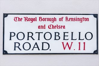 Road sign Portobello Road