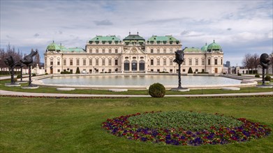 Belvedere Palace with the castle garden
